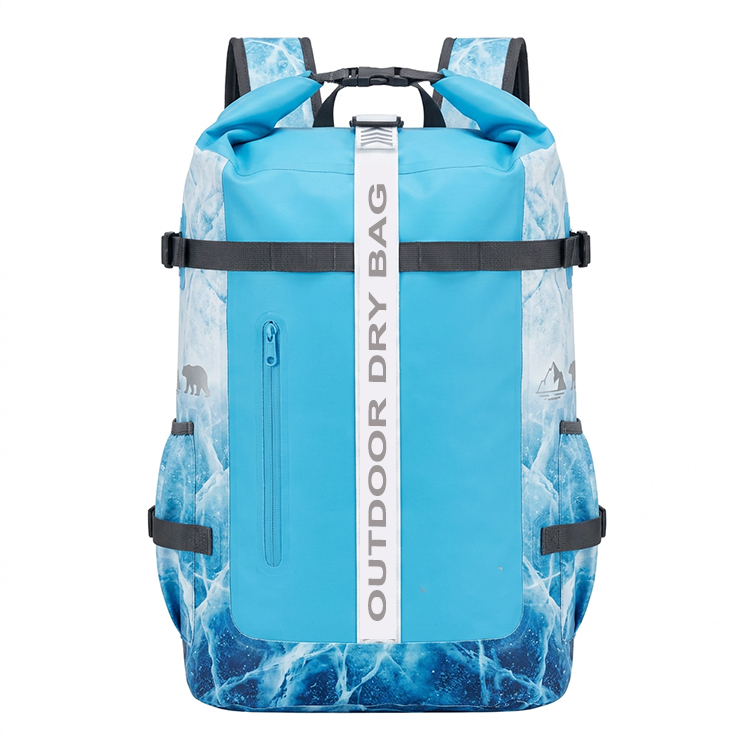 Wholesale 840D TPU Full Printing Dry Bag With Logo Dry Backpack For Floating Swimming 