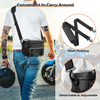 Waterproof Motorcycle Handlebar Bag, Dirtbike Handlebar Bag for Cruiser Softail Dyna Sportsters, Bicycle Tool Storage