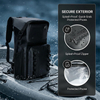 100% Waterproof Roll-Top Dry Bag Backpack with Front Splash-Proof Pocket For Swimming Floating