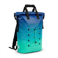 Wholesale 500D PVC 30L Rolling Top Customized Logo Dry Backpack For Floating Swimming 