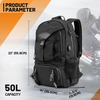 1680D Oxford Fabric, Expandable, Motorbike Helmet Bag, Reflective, Helmet Strap, USB, Large Capacity,