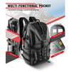 Motorcycle Helmet Backpack with 35L Large Capacity Motorcycle Riding Backpacks for Men 