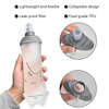 TPU Collapsible 500ml Portable Emergency Survival Kit Water Bottle for Hiking Camping Running Hydration Vest