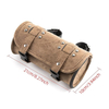 Universal Motorcycle Handlebar Bag, PU Leather Adjustable Fork Bag, Sissy Bar Tool Bags