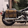 Vintage Wholesale Canvas, Motorcycle Panniers Side Bags Compatible with Harley Honda