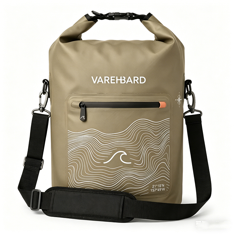 Wholesale 500D PVC 20l 15l Rolling Top Customized Coyote Color Dry Backpack For Floating Swimming 