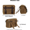 Waterproof Messenger Bag Bike Tank Bag Saddle Bag Canvas Sissy Bar Bag 