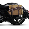 Vintage Wholesale Canvas, Motorcycle Panniers Side Bags Compatible with Harley Honda
