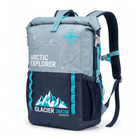 Wholesale 500D PVC 20l 15l Rolling Top Closed Molle Dry Backpack For Floating Swimming 