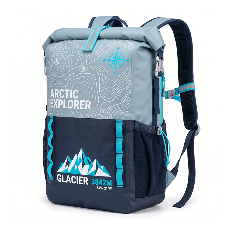 Wholesale 500D PVC 20l 15l Rolling Top Closed Molle Dry Backpack For Floating Swimming 