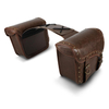 Motorcycle Saddle Bags, PU Leather Motorcycle Saddlebags with Cup Holder, Reinforced Straps