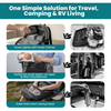 Travel Portable Washing Bag, 2-in-1 Air Valve Design for Separate Washing and Less Water Use