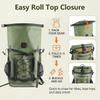 Large Volume 40L PVC Material Printing Rolling Top Customized Logo Waterproof Backpack For Floating Swimming 